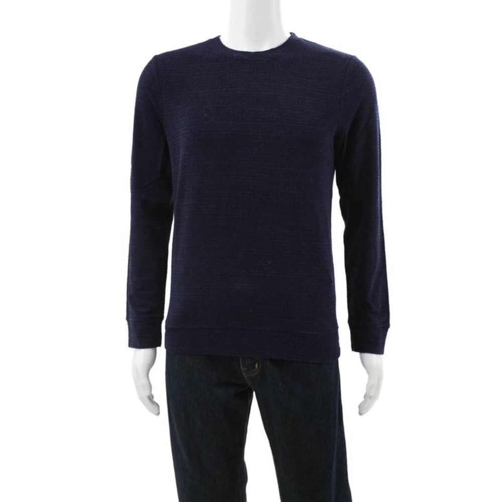 APC Mens Blue Pullover Sweater Crew Neck 76% Cotton 24% Lyocell Size M